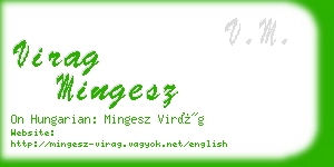 virag mingesz business card